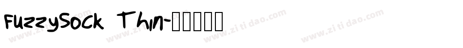 FuzzySock Thin字体转换